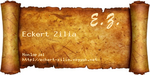Eckert Zilia névjegykártya