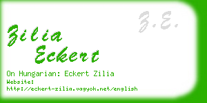 zilia eckert business card